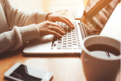 Home Woman Working At Computer